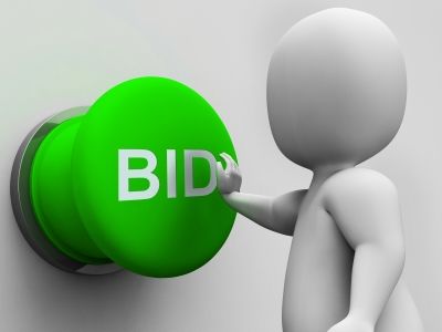 "Bid Button Shows Auction Bidding And Reserve" by Stuart Miles at FreeDigitalPhotos.net