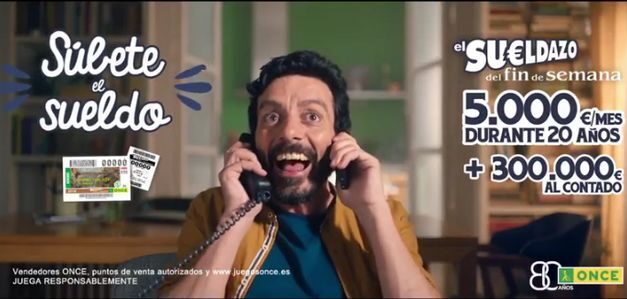 "Súbete el sueldo" es el nuevo trabajo de TBWA\España para la ONCE