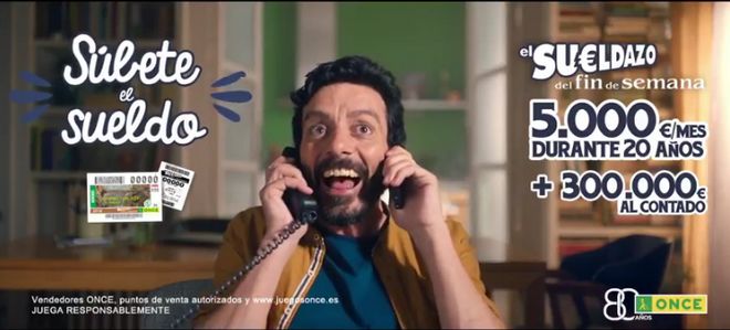 "Súbete el sueldo" es el nuevo trabajo de TBWA\España para la ONCE