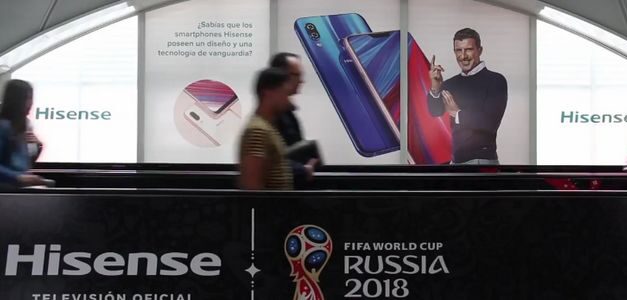 Hisense, la marca de televisores LCD en China, luce una campaña apoyada en Exterior Plus