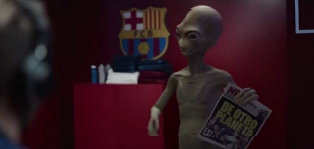 Llega un extraterrestre al vestuario del FC Barcelona de la mano de Audi