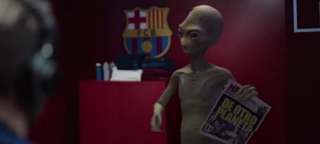 Llega un extraterrestre al vestuario del FC Barcelona de la mano de Audi