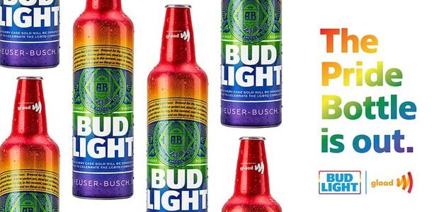 La botella arcoíris que Bud Light lanza con motivo del Orgullo LGBTQ