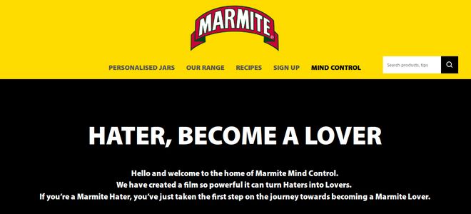 En esta campaña, la hipnosis convierte en fans a los haters de Marmite