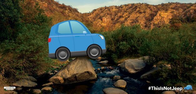 Jeep se zafa de un emoji "impostor" y lo celebra con una divertida campaña