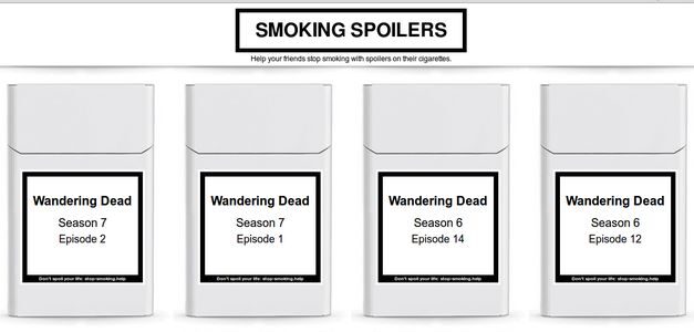 En esta campaña, peor que fumar tabaco es fumar spoilers