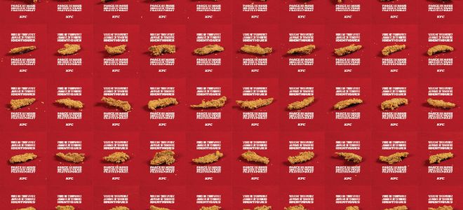 En su última campaña, KFC reta a sus clientes a encontrar dos piezas de pollo iguales