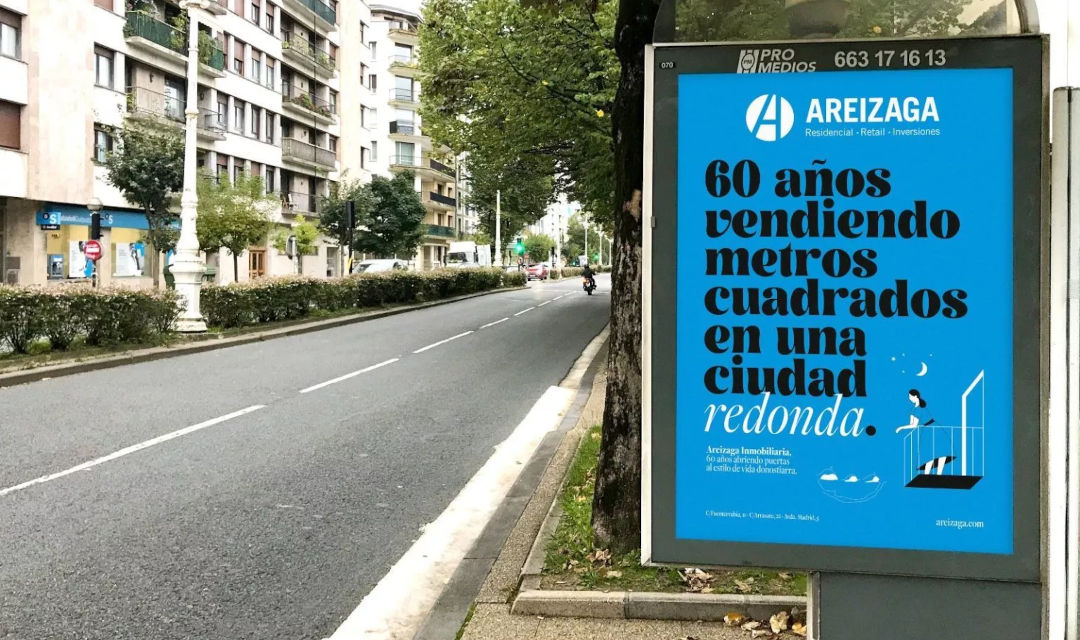 Areizaga Inmobiliaria lanza una campaña exterior como homenaje a San Sebastián