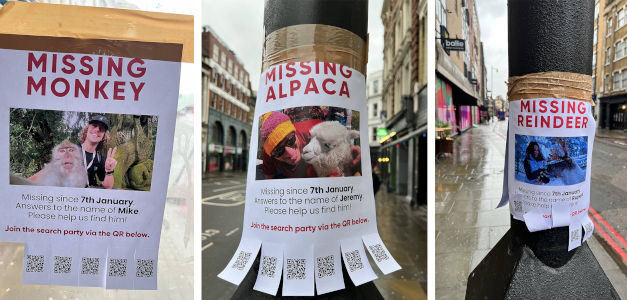 ‘Missing Animals’, la nueva maniobra global de marketing de guerrilla de WEROAD