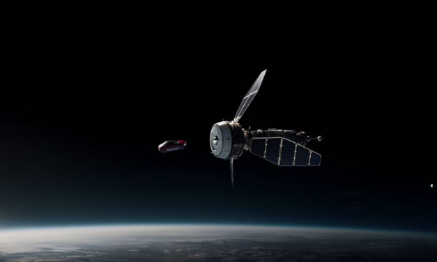 Un Mercedes-Benz flota por el espacio en una impresionante historia de amor tecnológico