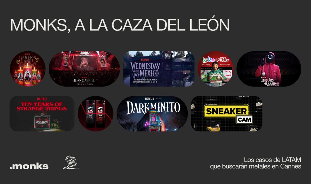 A la caza del León: Monks presenta los proyectos de LATAM que buscarán el Oro en Cannes